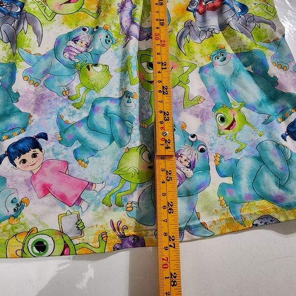 Girls Disney Boutique Monster's Inc Mike Sully Boo Blue & Green Dress Size 8-9 - Picture 11 of 11